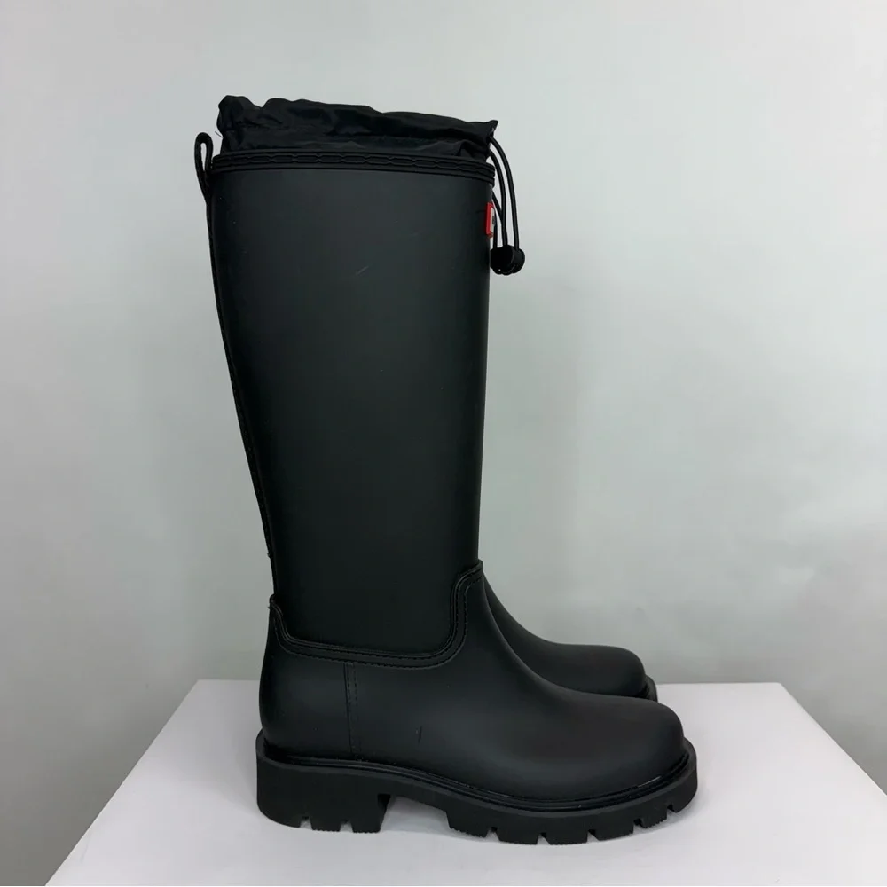 New Hunter Carson Lug Sole Rain Boots Sz 9
